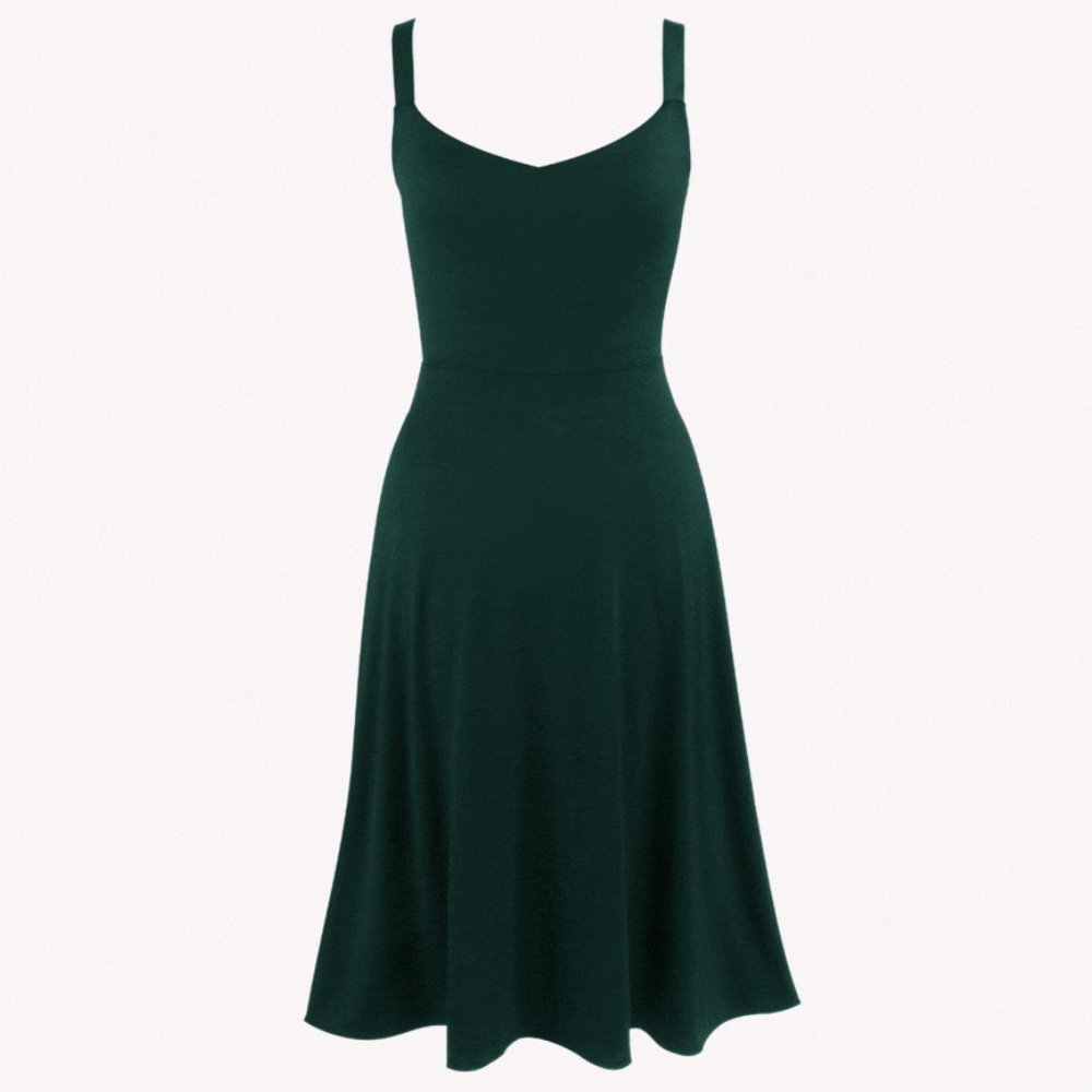 COBALT STREET 2XL Emerald green midi dress